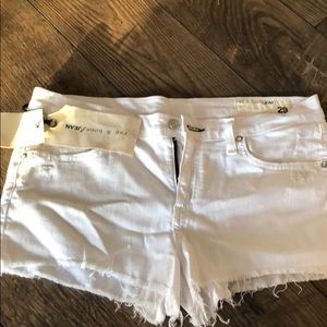White rag &bone jean shorts!